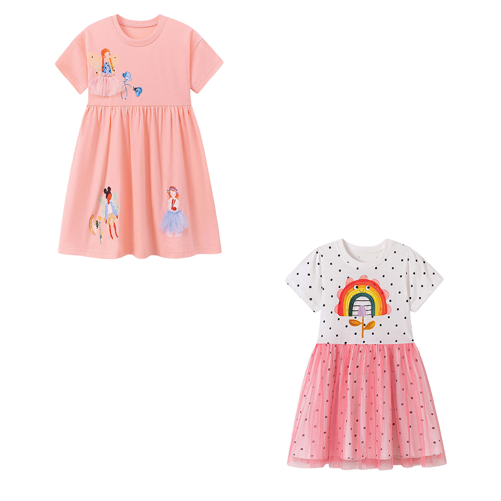 Summer Clothing Drawing For Kids - Robes d'été à manches courtes pour