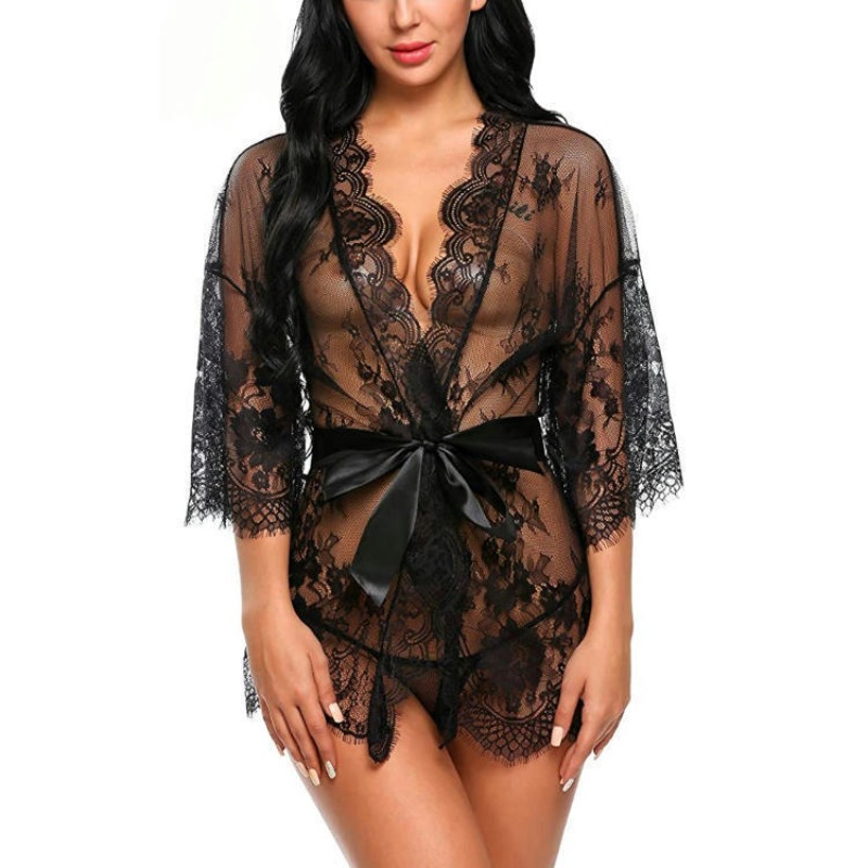 Summer Nights Clothing - Nouvelle robe kimono en dentelle sexy