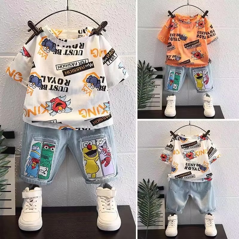 Summer Clothing Drawing For Kids - T-shirt en coton à manches courtes