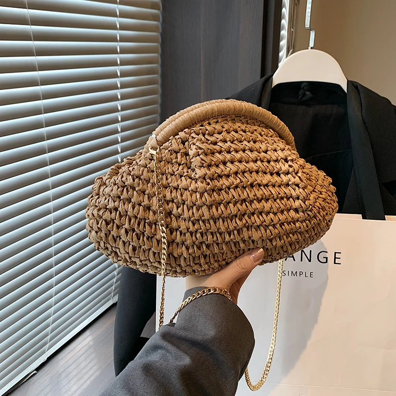 Beach Bag Straw - Sac à bandoulière tissé en paille