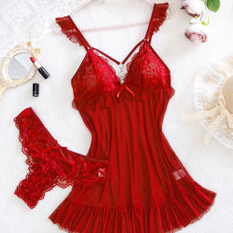 Summer Nights Clothing - Nouvel ensemble de lingerie rouge sexy