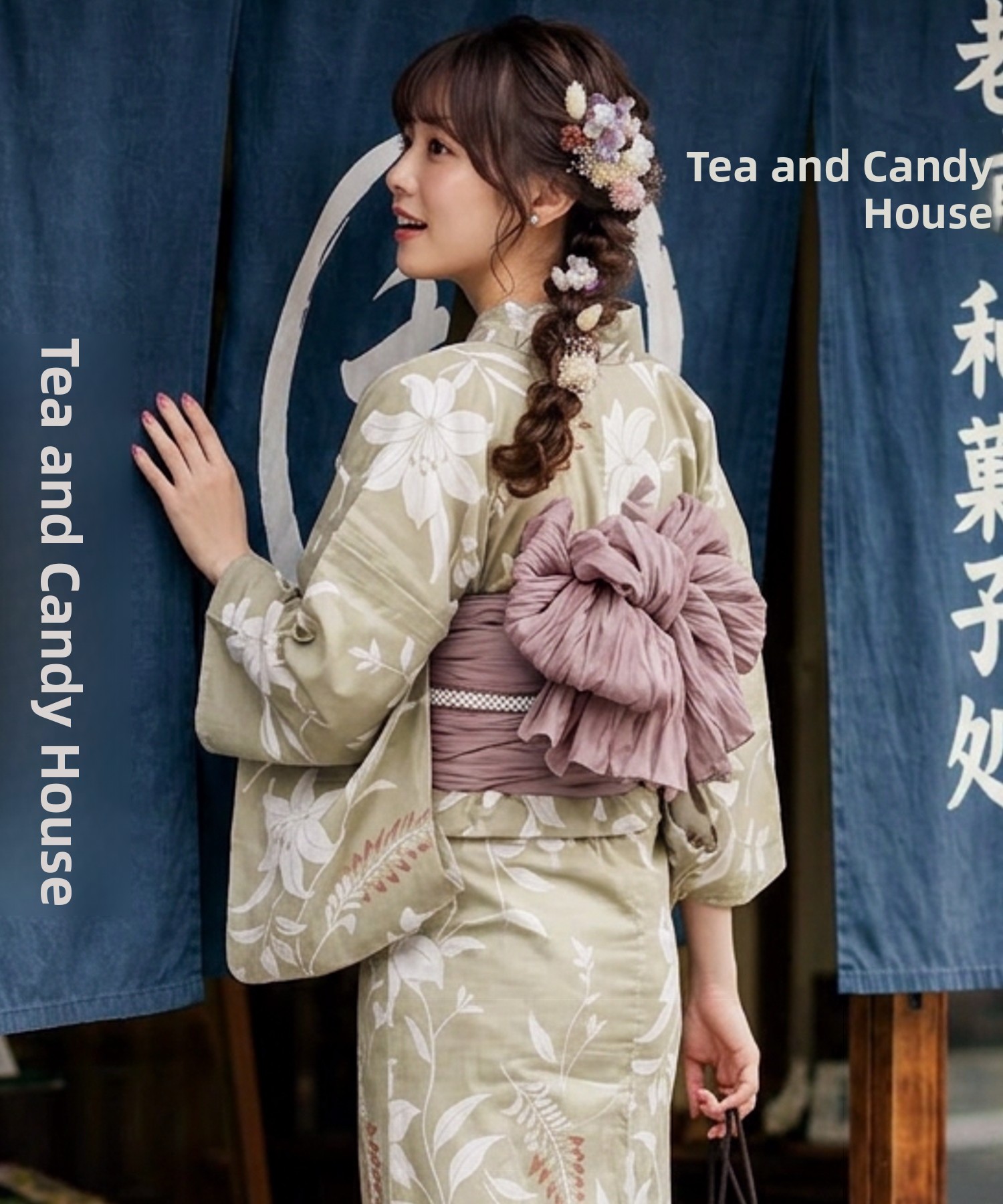 Summer Clothing Girls - Robe Traditionnelle Yukata Kimono en Coton
