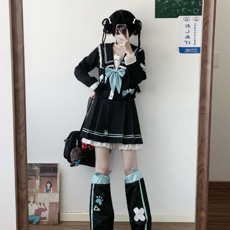 Summer Clothing Girls - 2025 nouveau japonais coréen Kawaii Preppy
