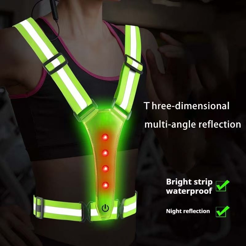 Summer Nights Clothing - Gilet de course à LED, sangles