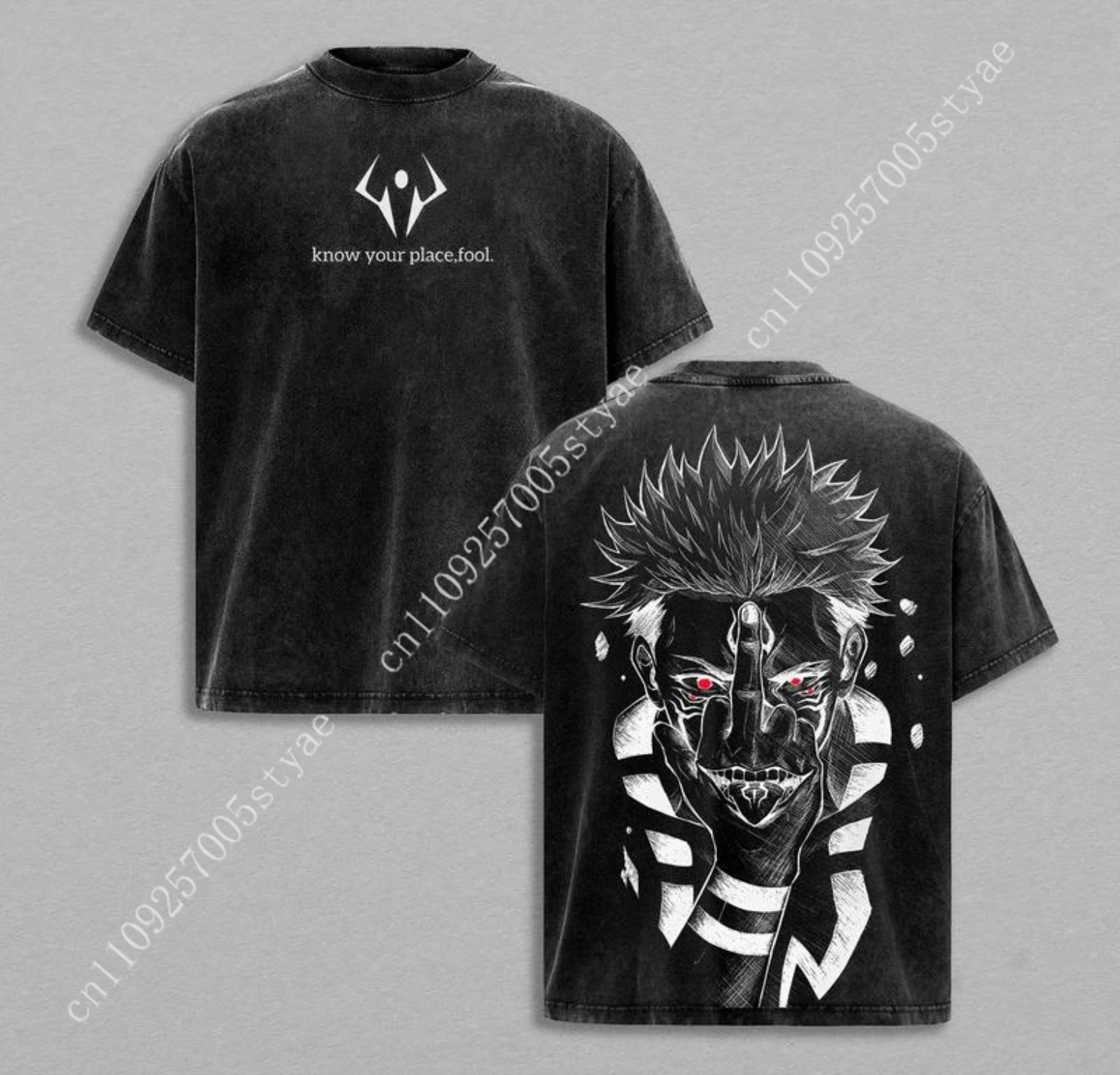 Yours Summer Clothing - T-shirt graphique Anime Ryomen Sukuna, vintage,