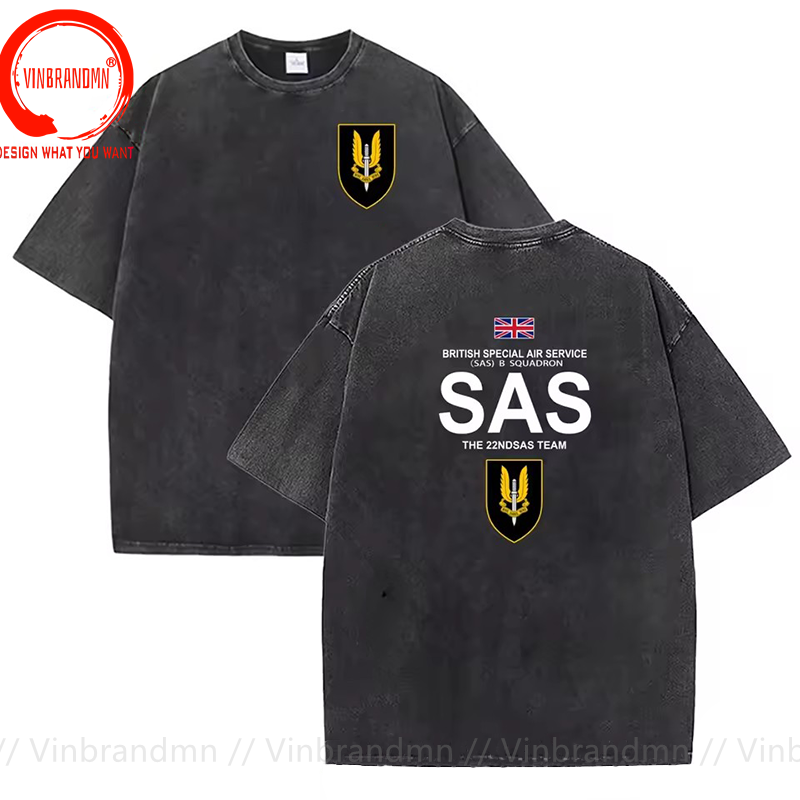 Summer Clothing Uk Men - Vintage lavé coton T-Shirt drôle concepteur