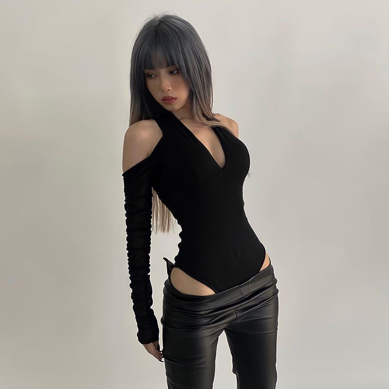 Summer Clothing Model - Combinaison sexy ajourée à manches longues