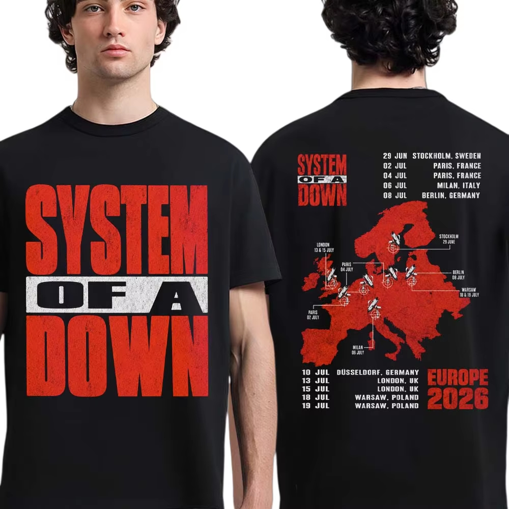 T-shirt System of A Down EU et - Summer Clothing Uk Men avis et prix
