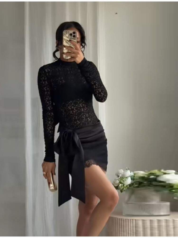 Ensemble en dentelle noire, Mi - Summer Loving Clothing avis et prix