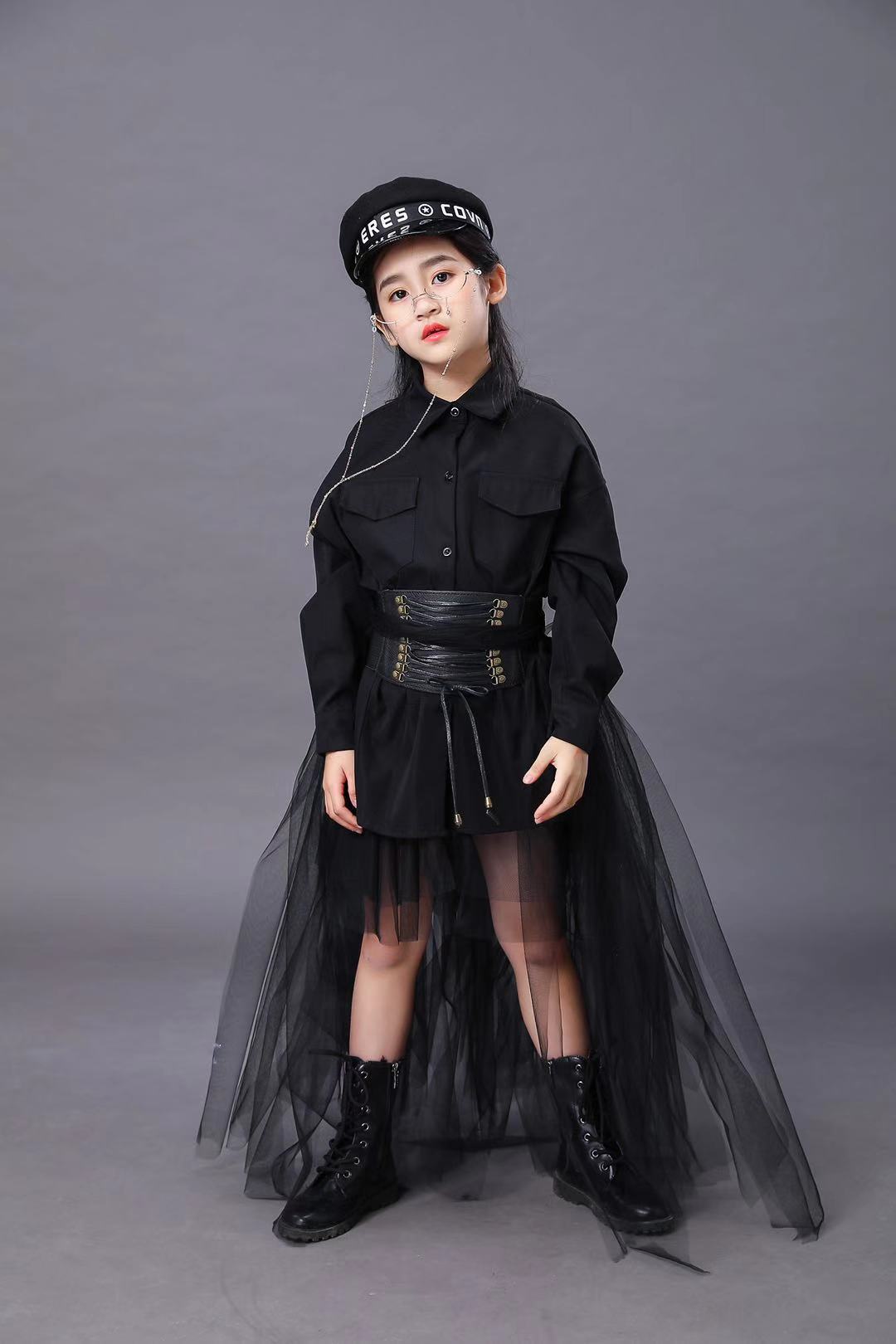 Costume noir pour enfants fill - Summer Clothing Girls avis et prix