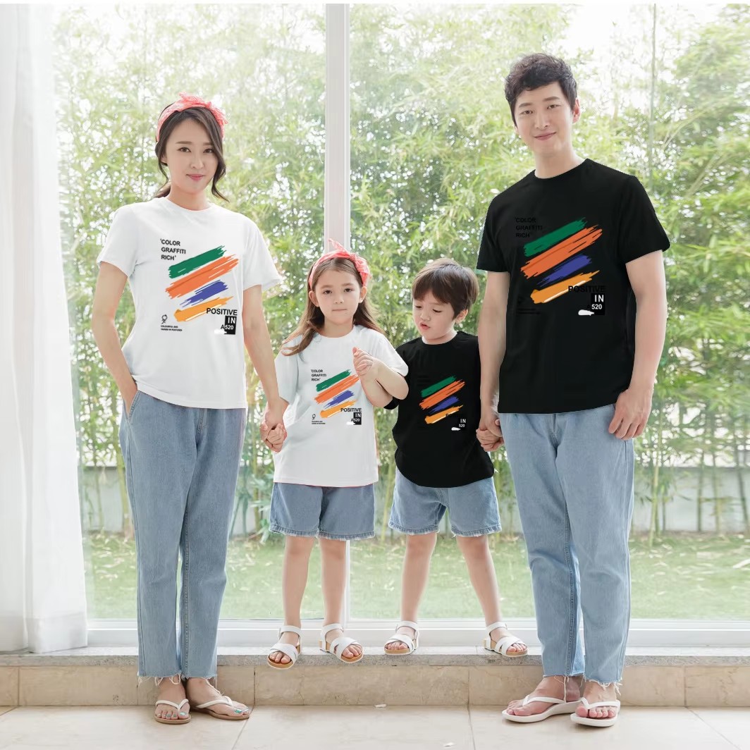 T-shirts Assortis Famille Été  - Summer Clothing Drawing For Kids avis et prix
