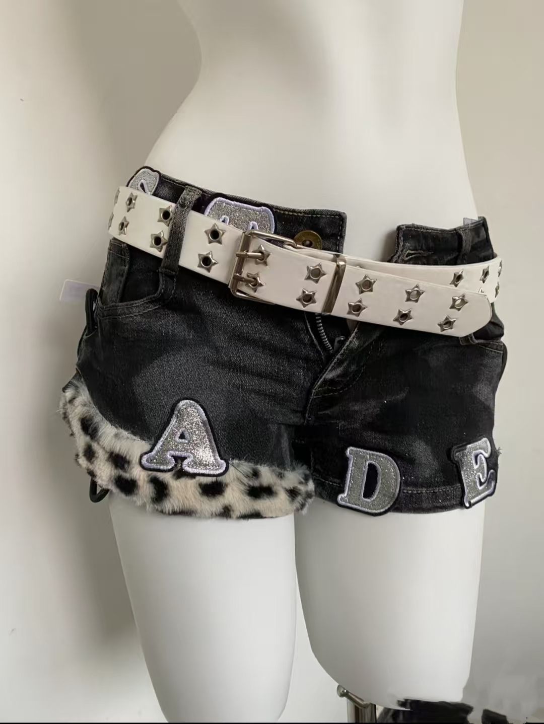 Y2k brodé Patch Denim Shorts f - Summer Clothing Girls avis et prix