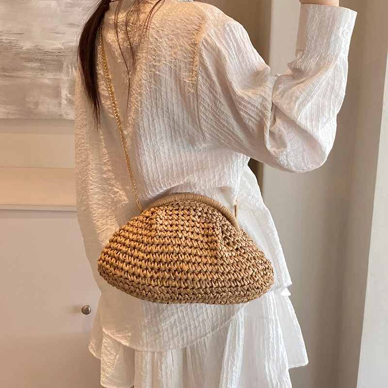 Sac à bandoulière tissé en pai - Beach Bag Straw avis et prix