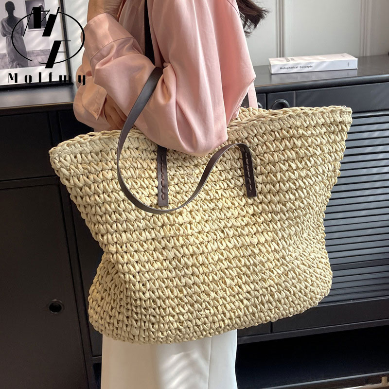 Sacs fourre-tout en paille tre - Beach Bag Straw avis et prix