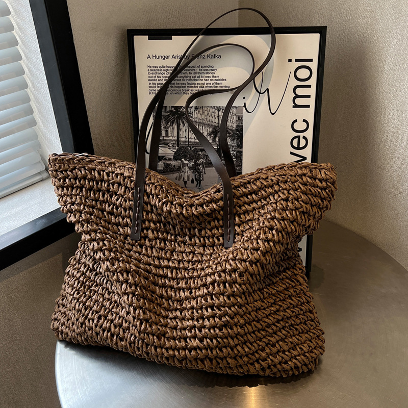 Sacs fourre-tout en paille tre - Beach Bag Straw avis et prix