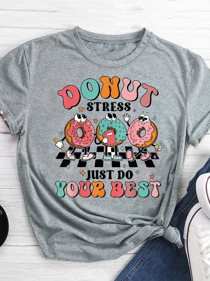 T-shirt imprimé dessin animé D - Summer Loving Clothing avis et prix